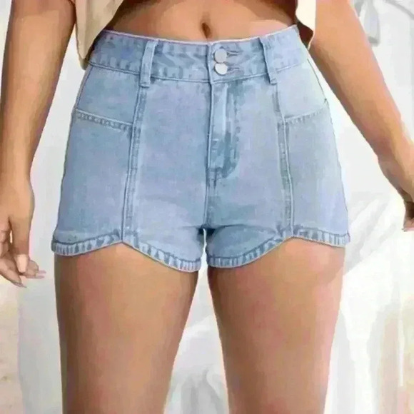 High waisted jean shorts - Picture 1 of 5